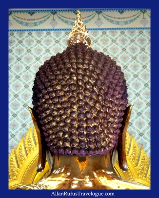 The Golden Buddha's head from the back 